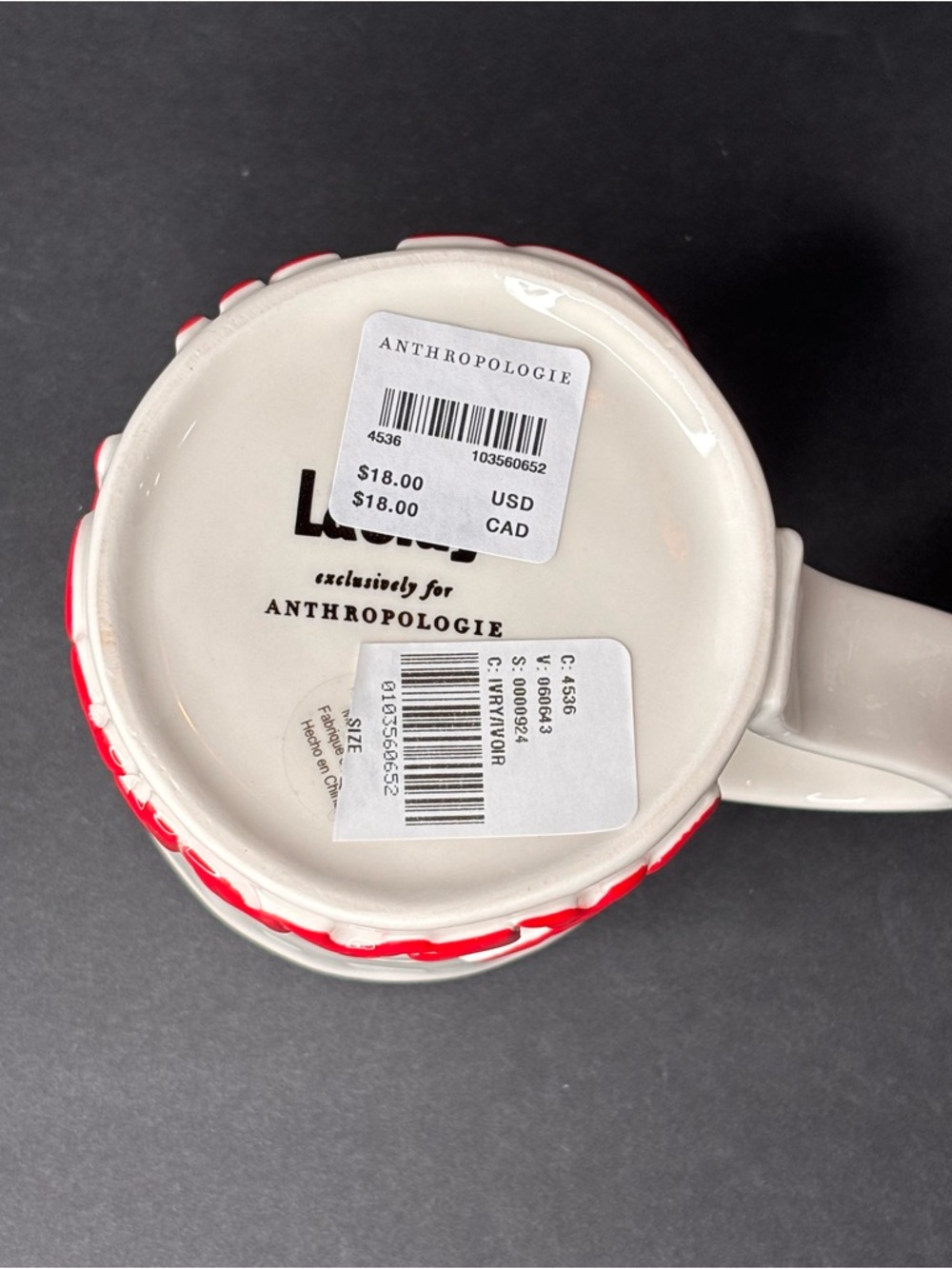 NWT Anthropologie x L&Clay “Breakfast In Bed” Mug - Picture 6 of 9